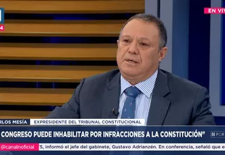 Carlos Mesía: Hay que respetar las instituciones y la Constitución
