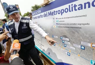 Alcalde Jorge Muñoz dio inicio a obras de ampliación Norte del Metropolitano