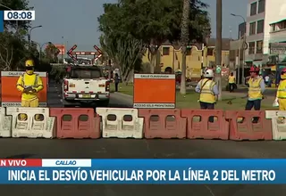 Línea 2 del Metro de Lima: Inicia desvío vehicular por obras en el Callao