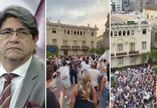 Miraflores: Vecinos protestan en rechazo a gestión de alcalde Carlos Canales