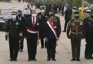 Presidente Castillo llega a la Gran Parada Militar 