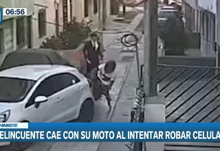 Chimbote: Ladrón chocó contra auto tras intentar robar celular a transeúnte