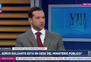 Luis Vivanco: Nicanor Boluarte no tiene vinculación formal con el partido