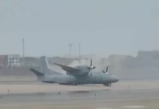 Aeronave de la FAP aterrizó de emergencia en el Aeropuerto Internacional Jorge Chávez