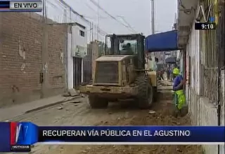 El Agustino: municipalidad recupera espacios públicos