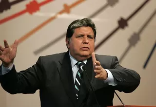 Alan García pide "no dramatizar" amenazas contra presidente del JNE