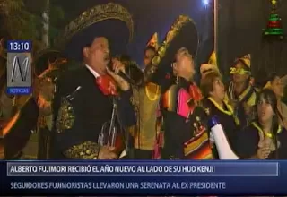 Alberto Fujimori: simpatizantes le llevaron serenata de Año Nuevo