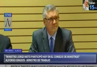 Alfonso Grados: No hemos sido convocados a ninguna juramentación para este jueves