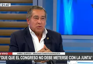 Aníbal Quiroga sobre caso Inés Tello: "No debió ser visto por el Congreso"