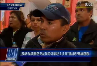 Arribaron a Lima pasajeros asaltados en bus a la altura de Paramonga