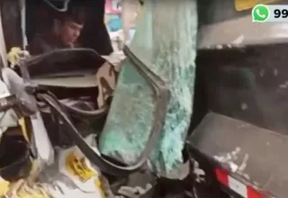 Ate: Chosicano chocó con camión en la Carretera Central
