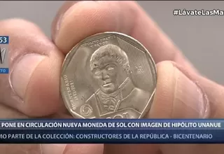 BCR puso en circulación moneda de S/1 con imagen de Hipólito Unanue y Pavón
