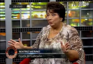 Beatriz Merino: "Tengo muy puesta la mirada en el próximo Congreso"
