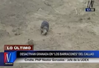 Callao: desactivan granada encontrada en la azotea de una vivienda