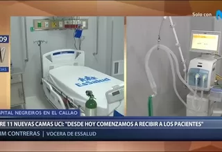 Callao: EsSalud inauguró 11 camas UCI en Hospital Negreiros para enfrentar pandemia