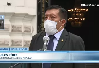 Pérez sobre vacunas: "Escuchamos anuncios contradictorios por parte del Ejecutivo"