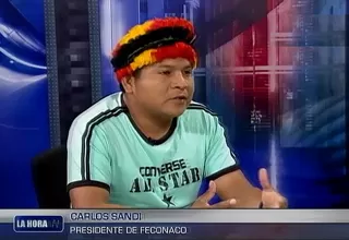 Carlos Santi: "La comunidad de Pampa Hermosa exige un derecho, no una limosna"