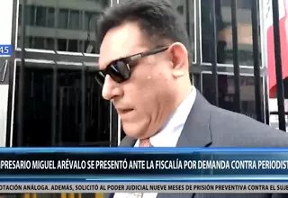 Caso 'Eteco': Miguel Arévalo acudió a Fiscalía por demanda contra periodista