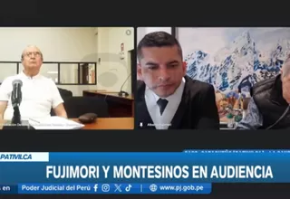 Caso Pativilca: Alberto Fujimori y Vladimiro Montesinos reaparecen en audiencia