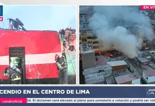 Cercado de Lima: Se registró incendio en casona