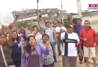 Chorrillos: Protestan por obra de saneamiento inconclusa