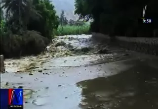 Cieneguilla: desborde del río Lurín bloqueó 4 puntos de la carretera hacia Huarochirí
