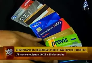 Clonación de tarjetas: 25 denuncias se registran cada mes en Lima
