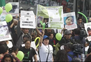 Colectivos marcharon por la legalización de la marihuana para uso medicinal