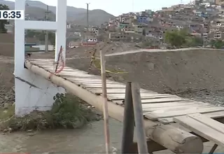 Comas: Exigen reconstrucción de puente Tambo tras su colapso en marzo de este año