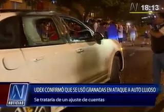 Confirman uso de granadas en ataque a lujoso auto en San Miguel