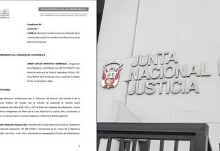 Congresista Jorge Montoya presenta denuncia constitucional contra la Junta Nacional de Justicia