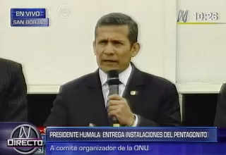 COP 20: Ollanta Humala entregó instalaciones oficiales en el Pentagonito