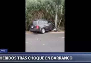 Costa Verde: Accidente de tránsito dejó dos heridos en Barranco