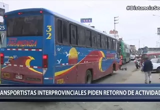 COVID-19: Transportistas interprovinciales solicitan retornar a sus actividades