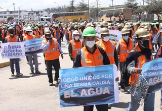 Cuajone: “Queremos que se restablezca el agua”, asegura sindicato de Southern