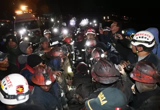 Mineros fueron rescatados tras permanecer cuatro días en socavón en Oyón