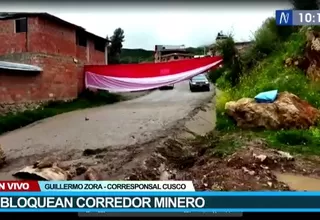 Cusco: Bloquean corredor minero de Chumbivilcas 