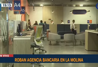 Delincuentes robaron S/ 70,000 de un banco en La Molina