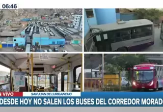 Desde hoy no operan los buses del Corredor Morado