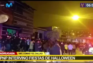 PNP intervino fiestas de Halloween 
