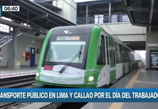 Día del Trabajo: Conoce el horario especial del transporte público en Lima y Callao