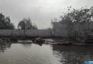 Directora de colegio afectado por colapso de desagüe: Sedapal en el tiempo más breve va a reponer el muro