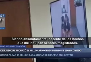 Edwin Oviedo: PJ rechazó millonario ofrecimiento para que deje la prisión