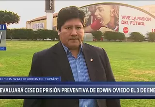 Edwin Oviedo: Poder Judicial evaluará cese de prisión preventiva el 3 de enero de 2020