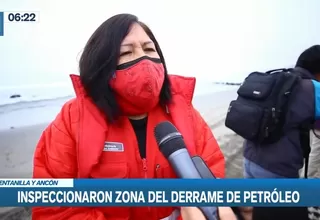 Ejecutivo inspeccionaron zonas del derrame de petróleo en Ventanilla y Ancón