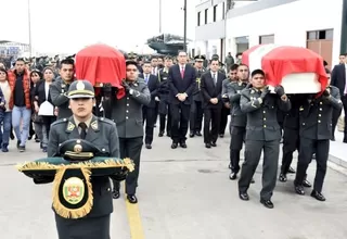 Emboscada en el Vraem: llegaron a Lima los restos de policías asesinados