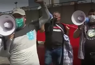  Empresarios de Gamarra protestaron contra ministro Sánchez