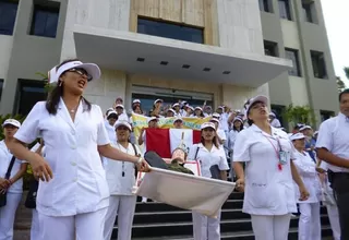 Enfermeras del Ejército iniciaron paralización por recorte de horas de trabajo y falta de pago
