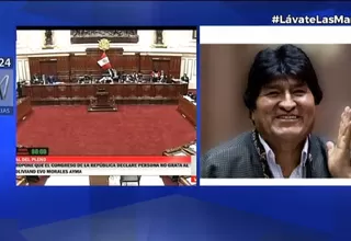 Evo Morales: Congreso rechazó admitir a debate moción para declarar persona no grata a expresidente de Bolivia