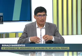Ex responsable de Satélite Perú SAT-1: “Anomalía que se detectó es aleatoria”
